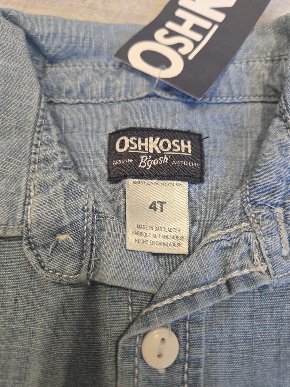 OshKosh B'gosh Light Blue Denim Button-Down Shirt